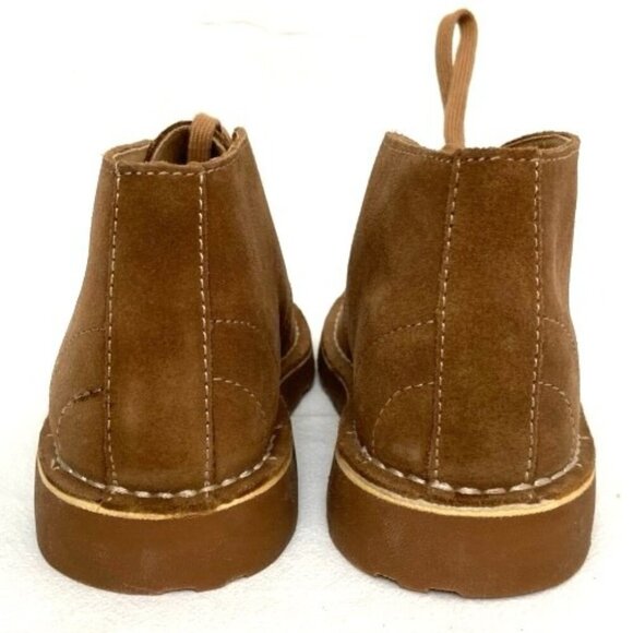 LL Bean Brown Suede Leather Chukka Boots Women's Size 7M Ankle Lace Up - Picture 5 of 7